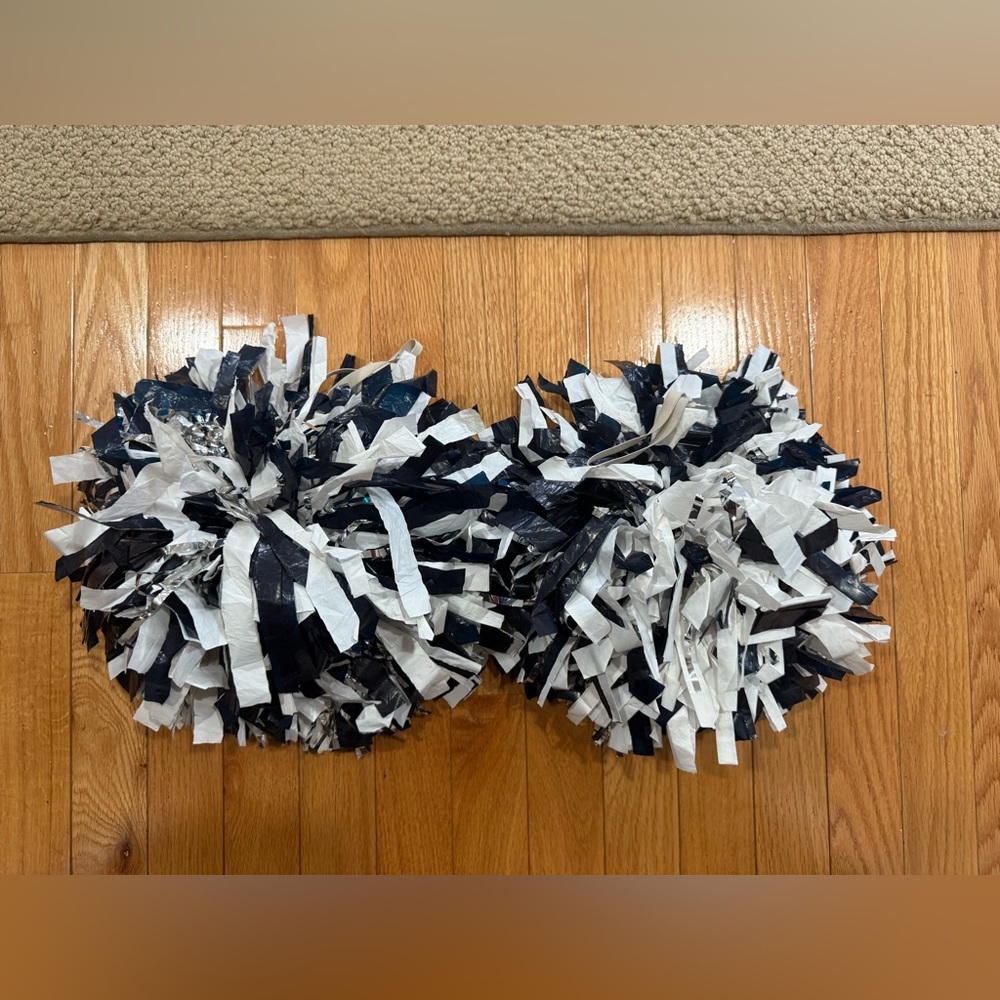Black and White Pom Poms